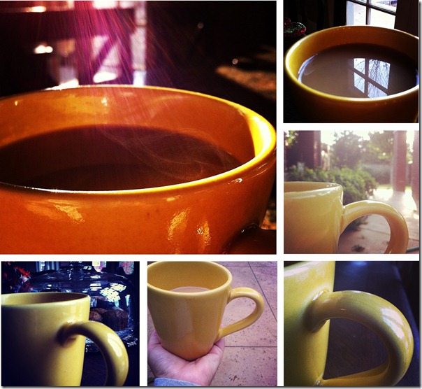 gold mug collage