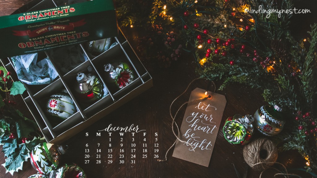 2015 desktop calendars minding my nest