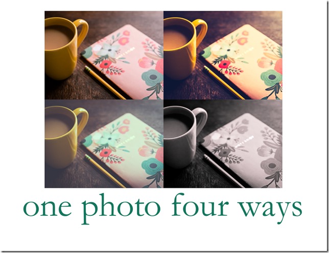 one photo four ways