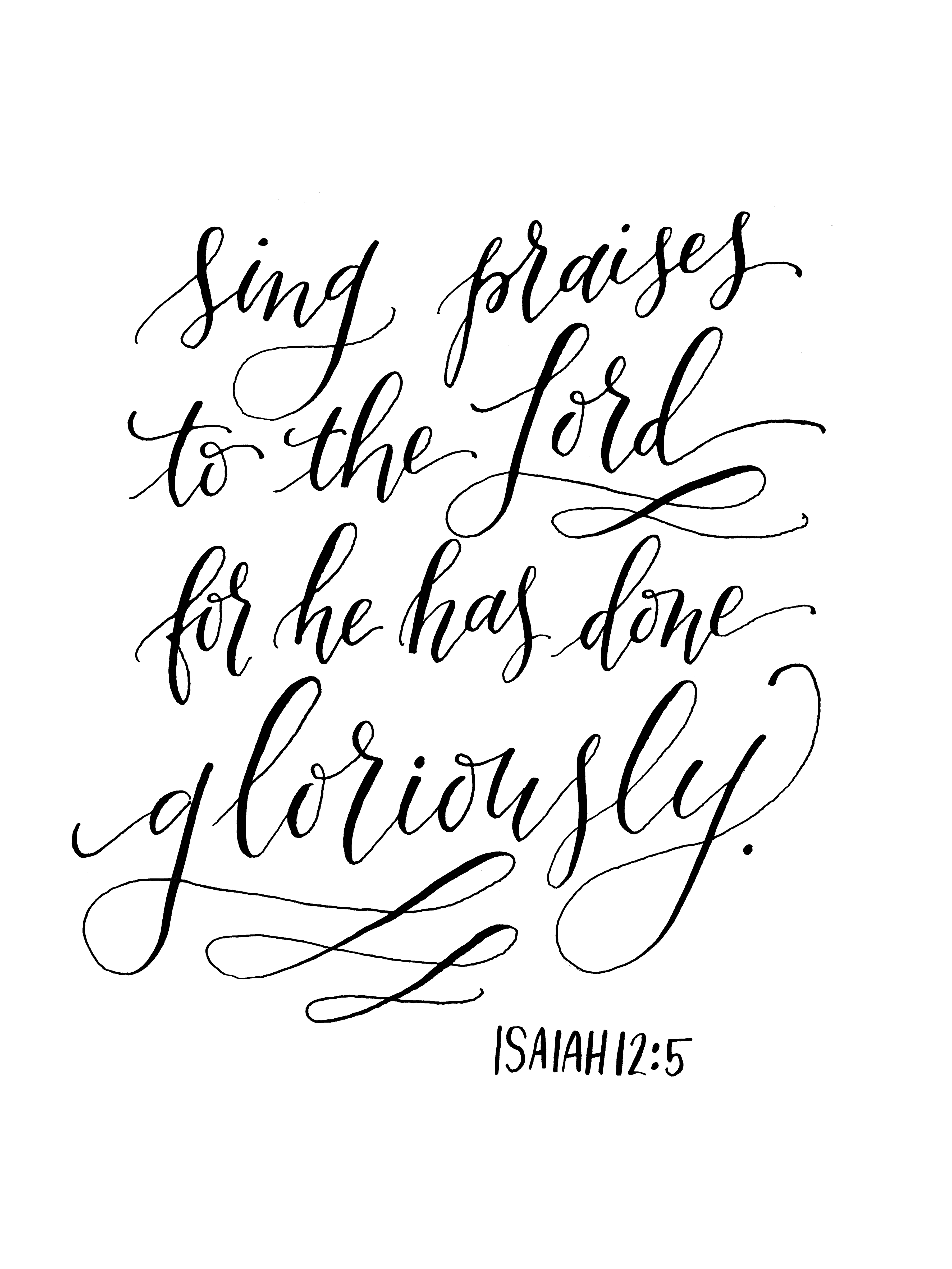 sing praises to the lord_6x8