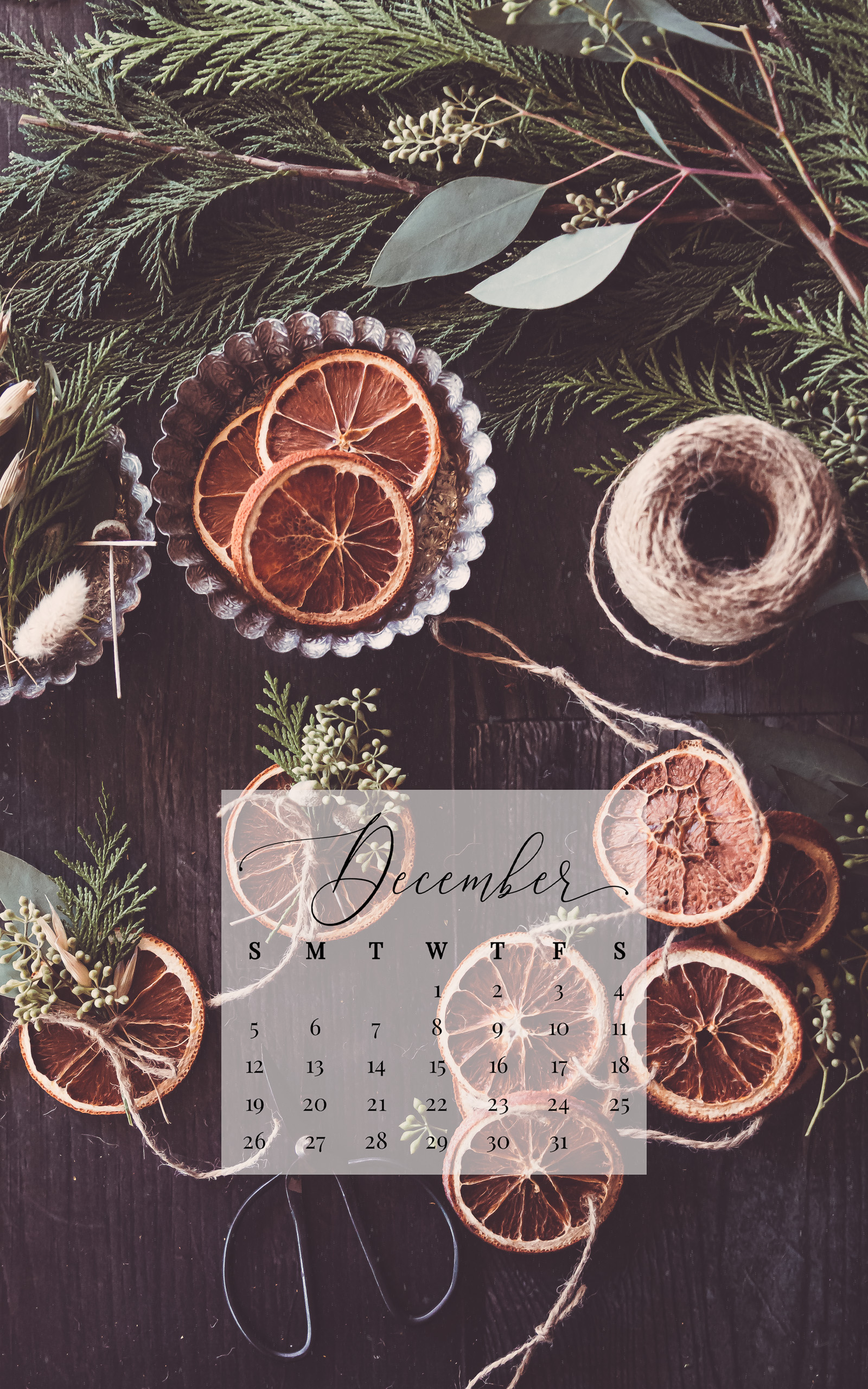December 2021 Device Calendar